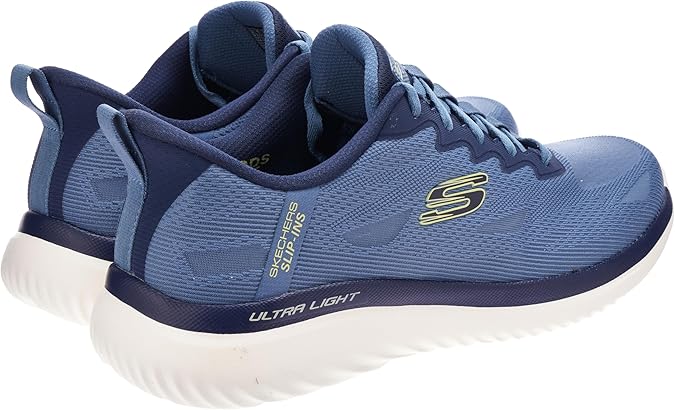 Skechers Men's BOUNDER 2.0,BLU LIME SHOES