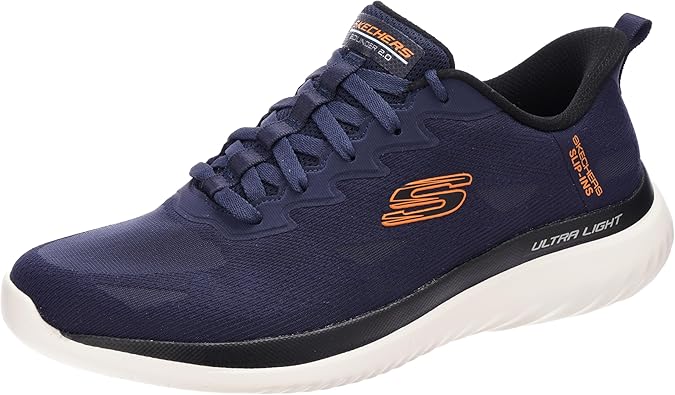 Skechers Men's BOUNDER 2.0,BLU LIME SHOES